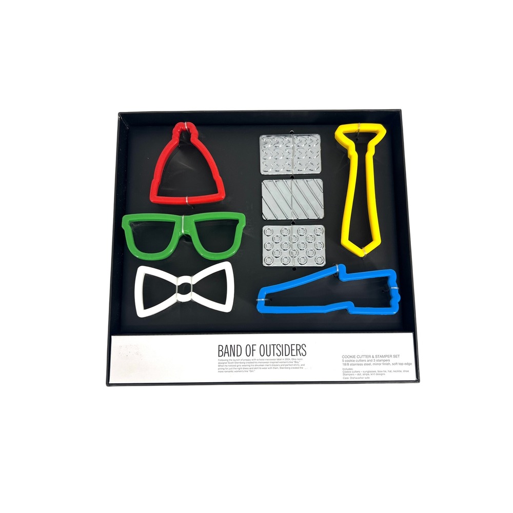 Band of Outsiders Target Cookie Cutter Set Fashion Menswear 8pc New Hipster